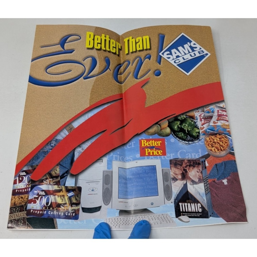 Vintage Sam's Club 1998 Catalog Mailer Flyer Computer PC Game Food 90s 1990s